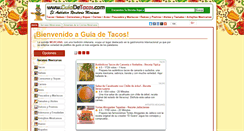 Desktop Screenshot of guiadetacos.com