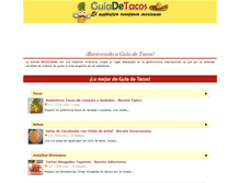 Tablet Screenshot of guiadetacos.com